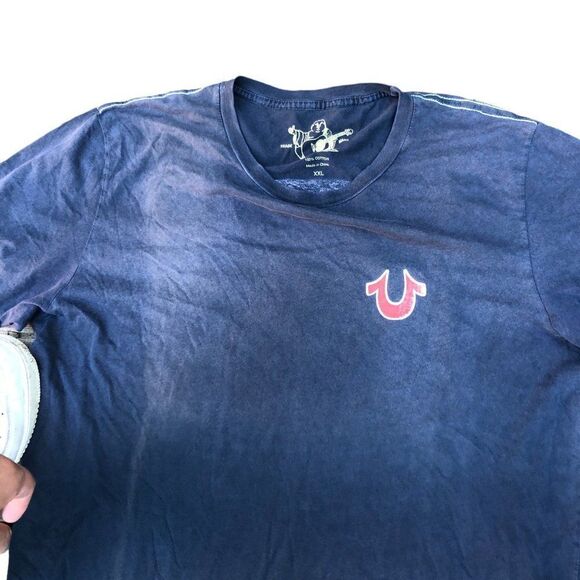 True Religion T Shirt XXL Big Logo - Picture 10 of 12